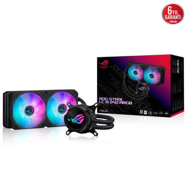 Asus Rog Strix Lc Iii 240 Argb 240mm Intel Amd Uyumlu İşlemci Sıvı Soğutucu 2