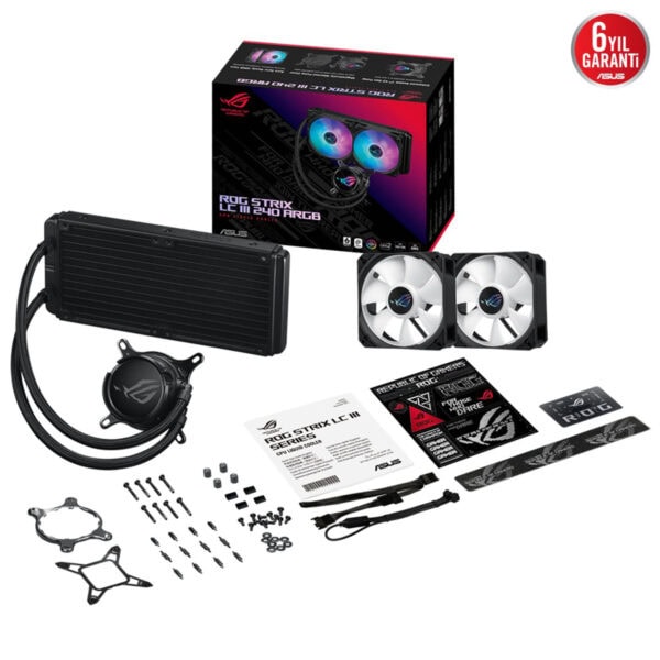 Asus Rog Strix Lc Iii 240 Argb 240mm Intel Amd Uyumlu İşlemci Sıvı Soğutucu 9