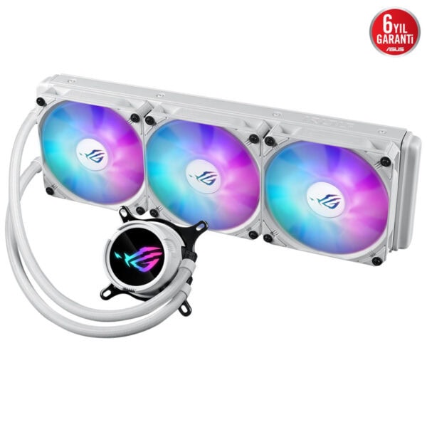 Asus Rog Strix Lc Iii 360 Argb White 360mm Intel Amd Uyumlu Beyaz İşlemci Sıvı Soğutucu 4