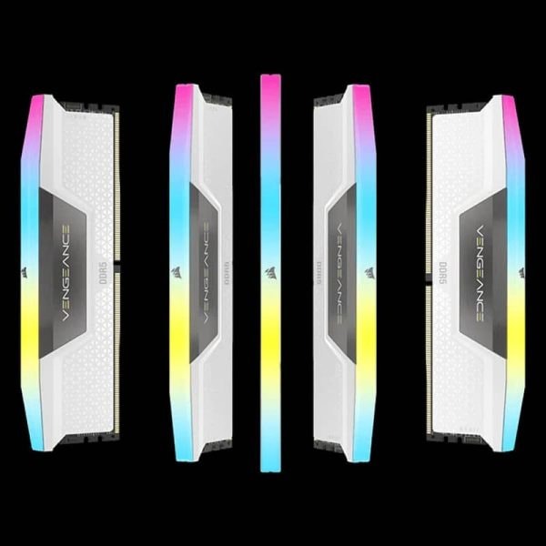 Corsair Vengeance Rgb 32gb 2x16gb 6000mhz Cl36 Intel Xmp 3 0 Ddr5 Beyaz Ram Cmh32gx5m2e6000c36w H1