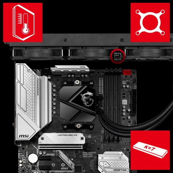 MSI MAG B550M Mortar Max WiFi Anakart – 8+2+1 DUET RAIL GÜÇ SİSTEMİ