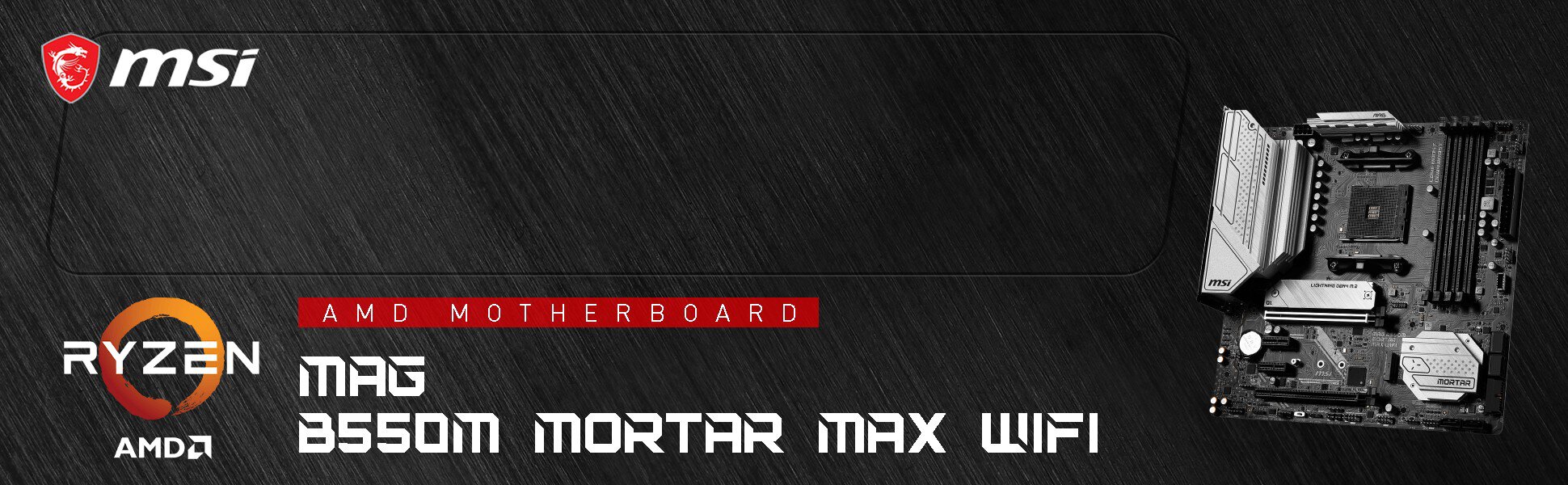 MSI MAG B550M Mortar Max WiFi Anakart – görsel 1
