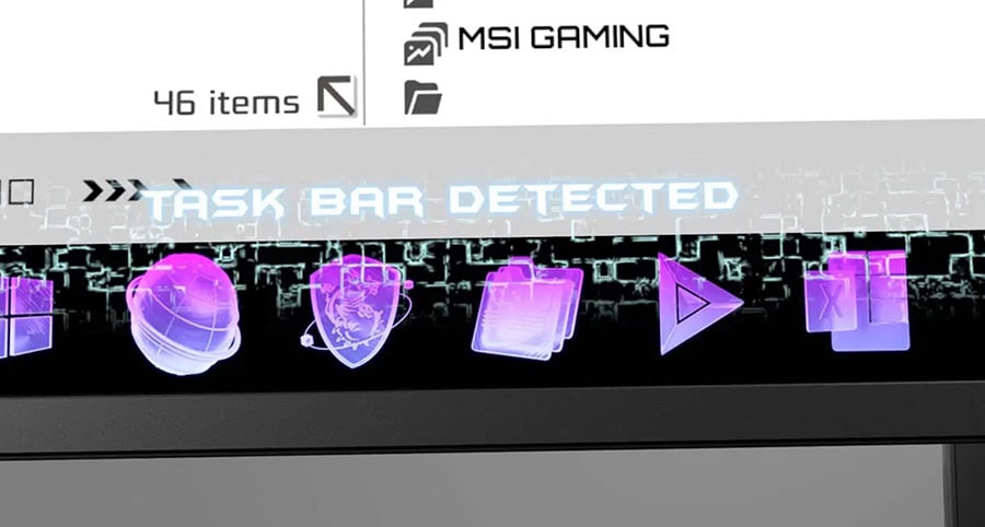 MSI MPG 271QRX Gaming Monitör – Görev Çubuğu Algılama