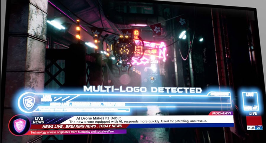 MSI MPG 271QRX Gaming Monitör – Çoklu Logo Algılama
