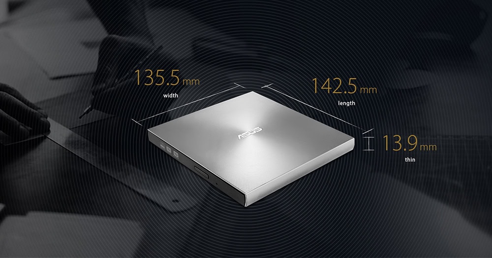ASUS ZenDrive-U8M SDRW-08U8M-U Gümüş DVD Yazıcı h2