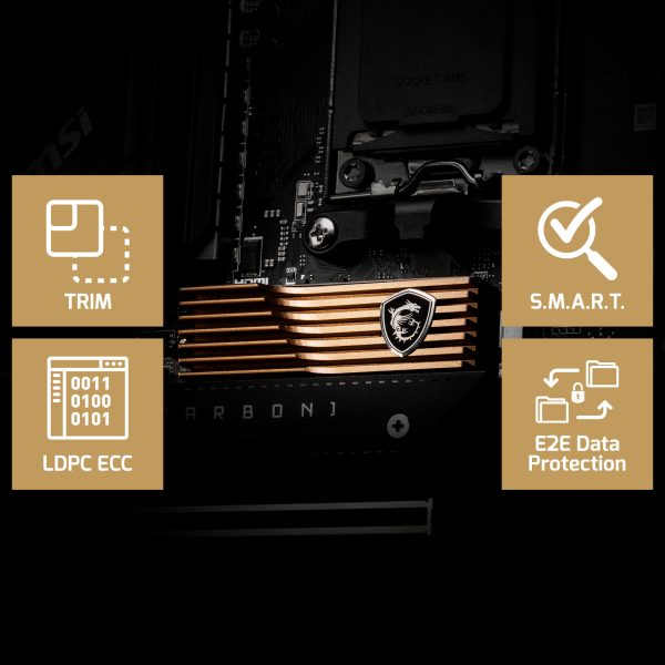 MSI SPATIUM M570 SSD – ALUMİNYUM HEATSINK