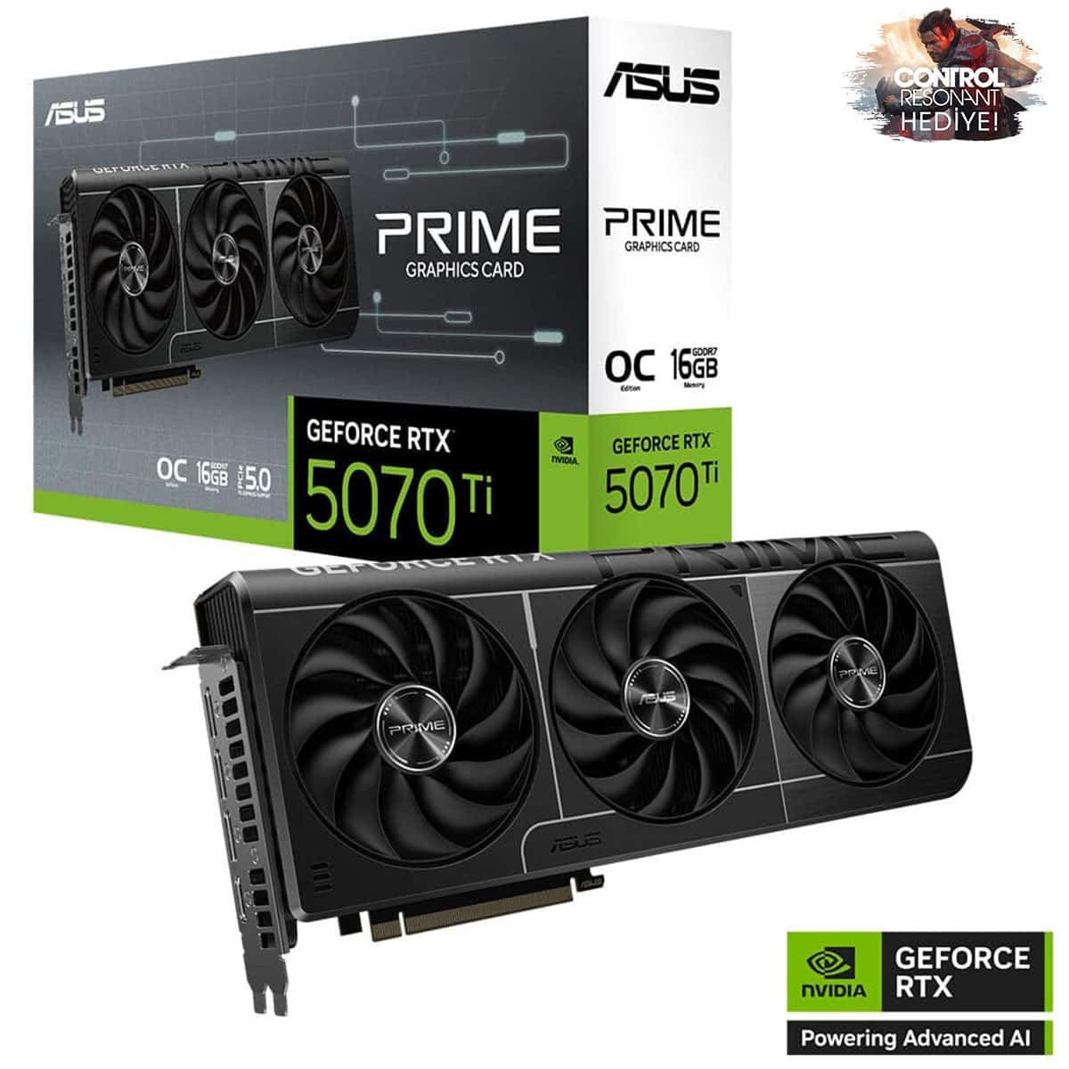 Asus Prime Geforce Rtx 5070 Ti Oc 16gb Gddr7 256 Bit Dlss 4 Ekran Kartı Control Resonant Hediyeli 1