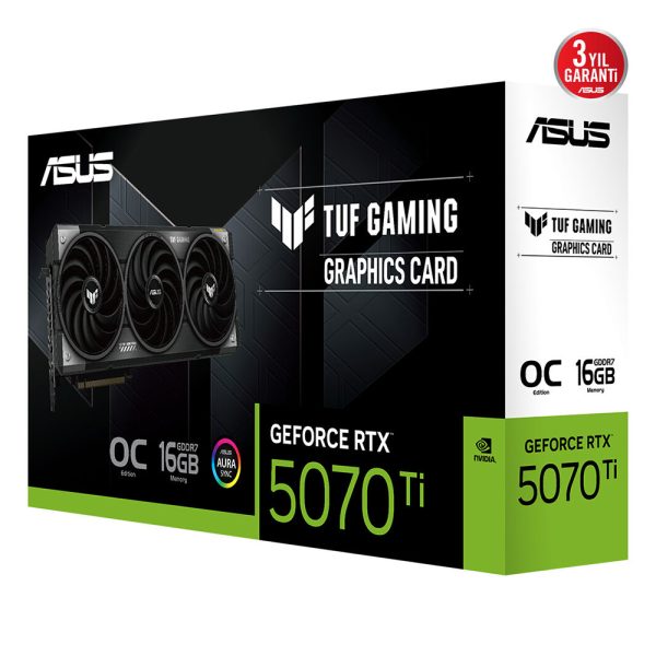 Asus Tuf Gaming Geforce Rtx 5070 Ti Oc 16gb Gddr7 256 Bit Dlss 4 Ekran Karti 9