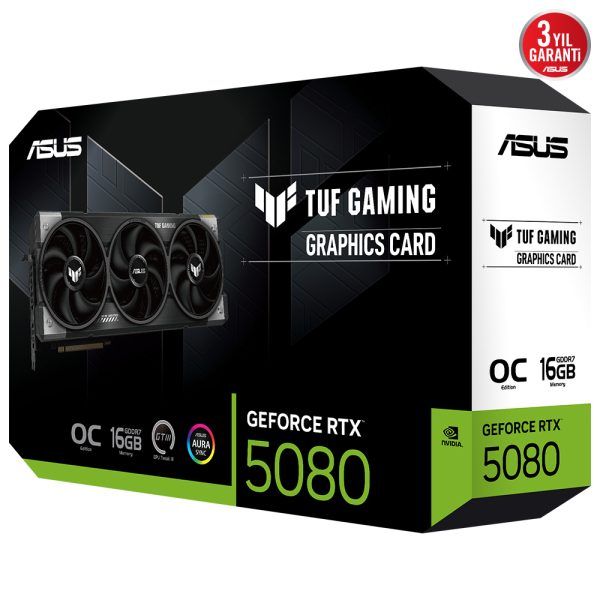 Asus Tuf Gaming Geforce Rtx 5080 Oc 16gb Gddr7 256 Bit Dlss 4 Ekran Karti 11