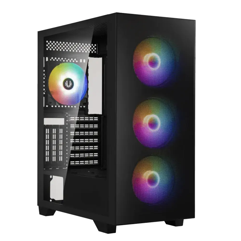 Bitfenix Flow Argb Temperli Cam Usb 3 0 Atx Siyah Mid Tower 600w 80 White Gaming Kasa Flo600kkgsk Pc Bfc Flo 300 Kkgsk 4a 1