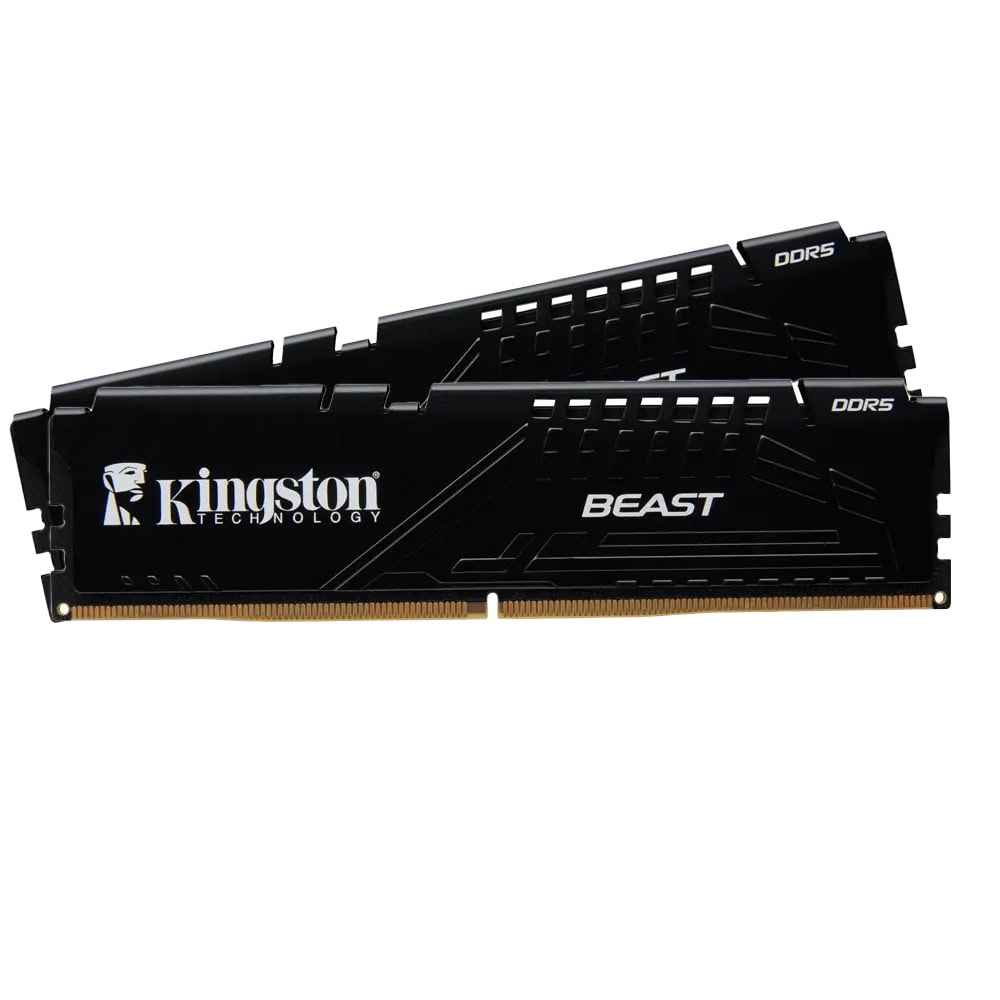 Kingston Beast Black 32gb 2x16gb 5200mhz Cl36 Intel Xmp 3 0 Ddr5 Ram Kf552c36bbek2 32tr Y1