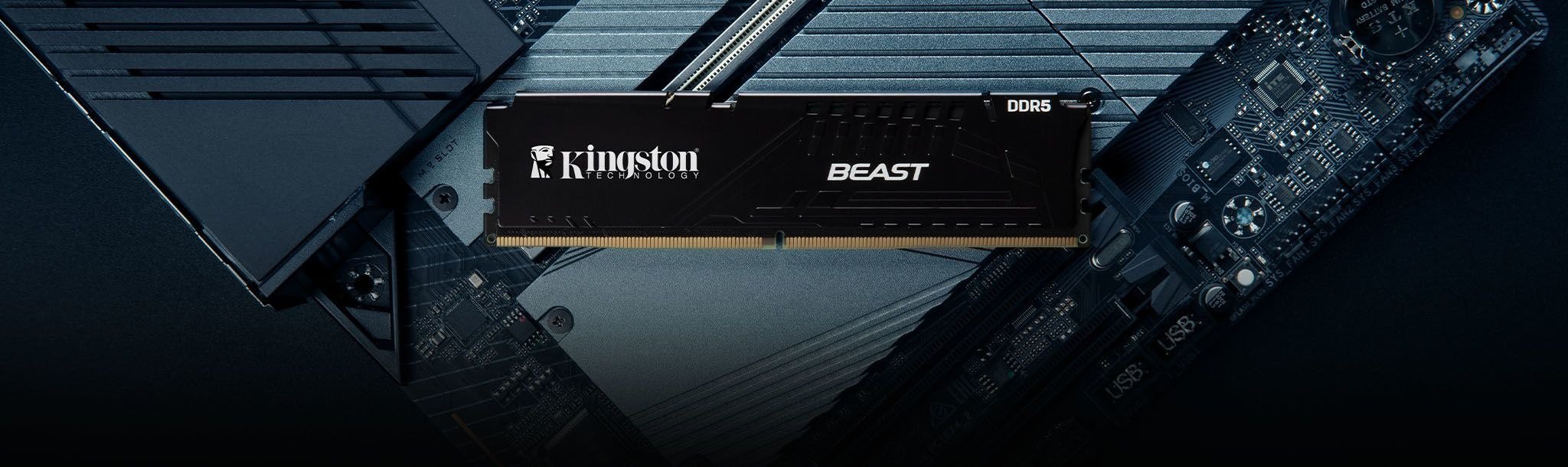 Kingston Beast Black 64gb (2x32gb) 5200mhz Cl36 Ddr5 Ram (kf552c36bbek2 64tr) H10