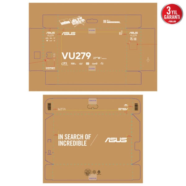 Asus Vu279hfi W 27 Inc 100hz 1ms Full Hd Adaptive Sync Ips Beyaz Monitor 9