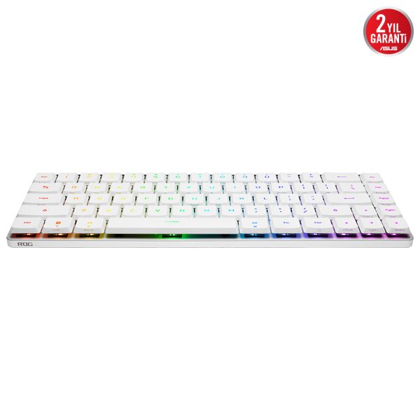 Asus Rog Falchion Rx Low Profile Red Switch Rgb Kablosuz Turkce Mekanik Beyaz Gaming Klavye 4