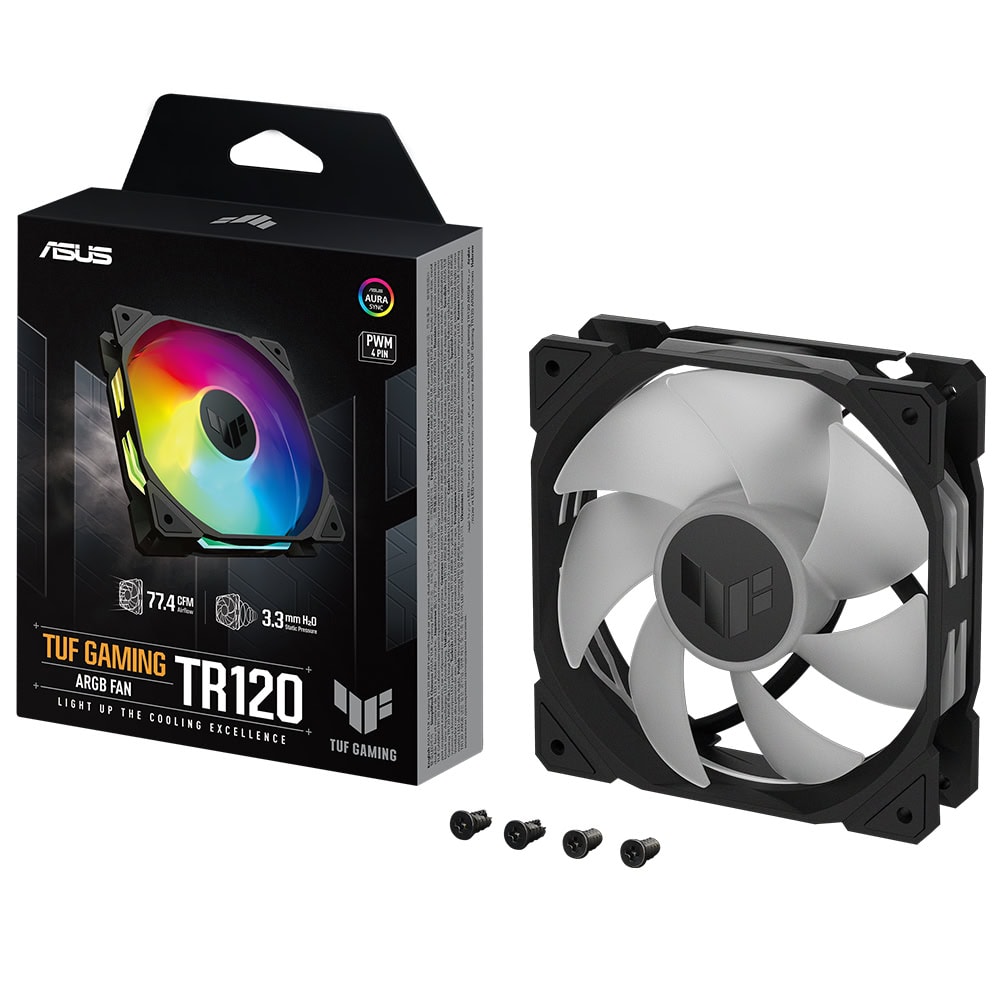 Asus Tuf Tr120 Argb 120mm Siyah Kasa Fani Y1