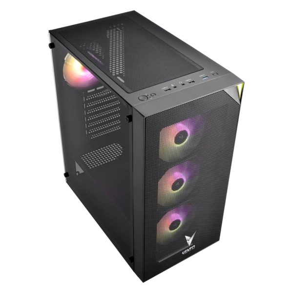 Vento Vg4200s Rgb Temperli Cam Usb 3 0 Mesh Siyah E Atx Fsp Hydro K Pro Gen5 750w 80 Bronze Bronze Gaming Kasa 3