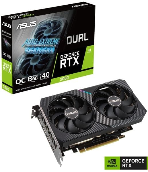 ASUS Dual GeForce RTX 3060 8GB GDDR6 ASUS Dual GeForce RTX 3060 8GB GDDR6