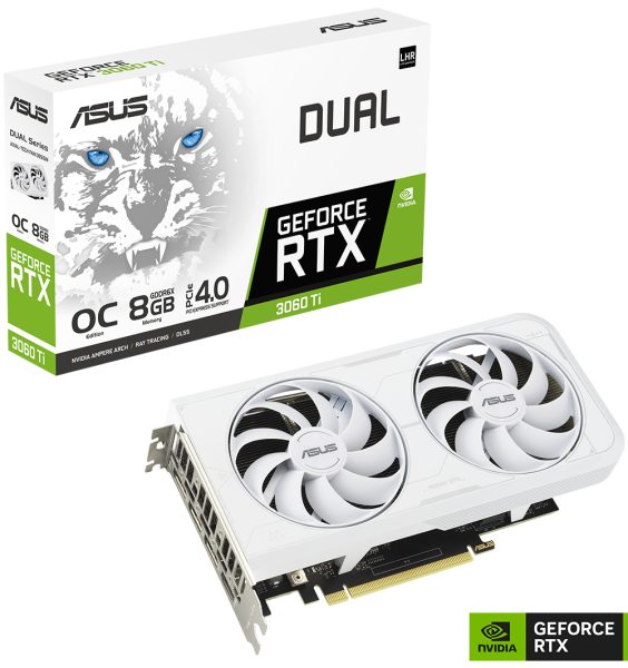 ASUS DUAL GeForce RTX 3060 Ti OC 8GB GDDR6X 256 Bit Beyaz Ekran Kartı (90YV0IP2-M0NA00) h3
