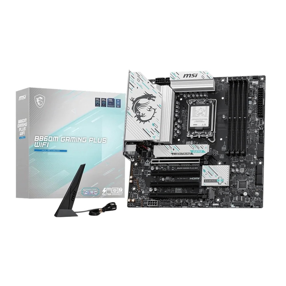 Msi B860m Gaming Plus Wifi 8600mhz Oc Ddr5 Soket Lga1851 M 2 Hdmi Dp Matx Anakart Yy1