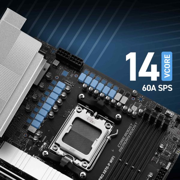 MSI PRO X870-P WiFi Anakart – AMD Ryzen 9000 / 8000 / 7000 serisi masaüstü işlemcileri destekler.