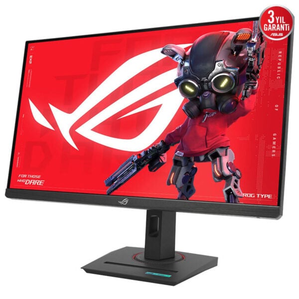 Yüksek çözünürlüklü ASUS ROG oyun monitörü, şık tasarımı ve gelişmiş ekran özellikleriyle oyun severlere mükemmel görsel deneyim sunar.