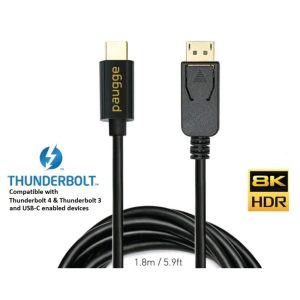 Paugge Cdp14b Pro 1 8 Metre 8k 60hz 4k 144hz Dp 1 4 Usb C To Displayport Kablo Y2