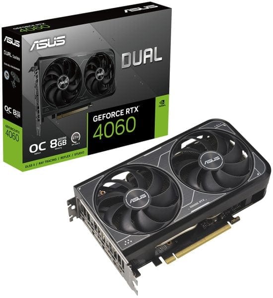 ASUS Dual GeForce RTX™ 4060 V2 OC Edition 8GB GDDR6 ASUS Dual GeForce RTX™ 4060 V2 OC Edition 8GB GDDR6