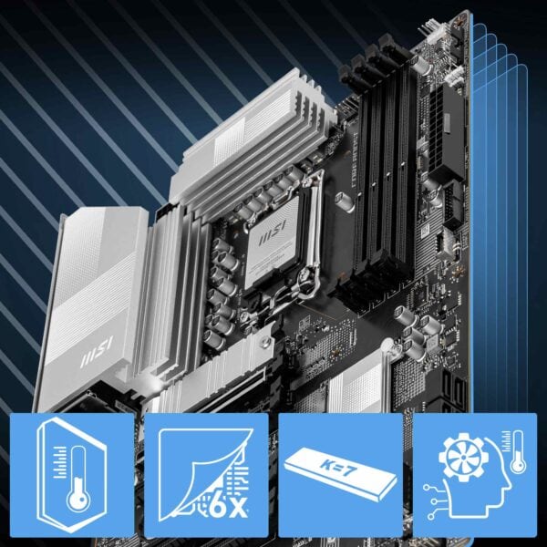 MSI PRO Z890-S WIFI Anakart – Ultra Power - 12 Duet Rail Power Sistem ve P-PAK