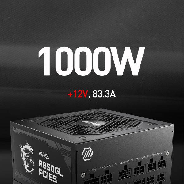MSI MAG A1000GL PCIE5 Güç Kaynağı – Farklı Bağlantı Olanakları