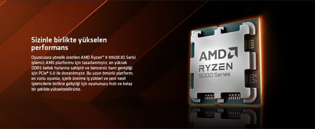 Amd Ryzen 9 9950x3d İşlemci H4