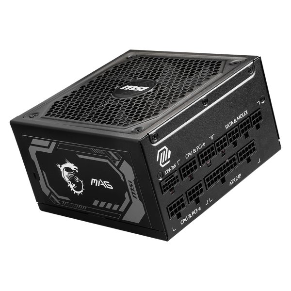 Msi Mag A1250gl Pcie5 1250w 80 Gold Full Moduler 135mm Fanli Psu 10
