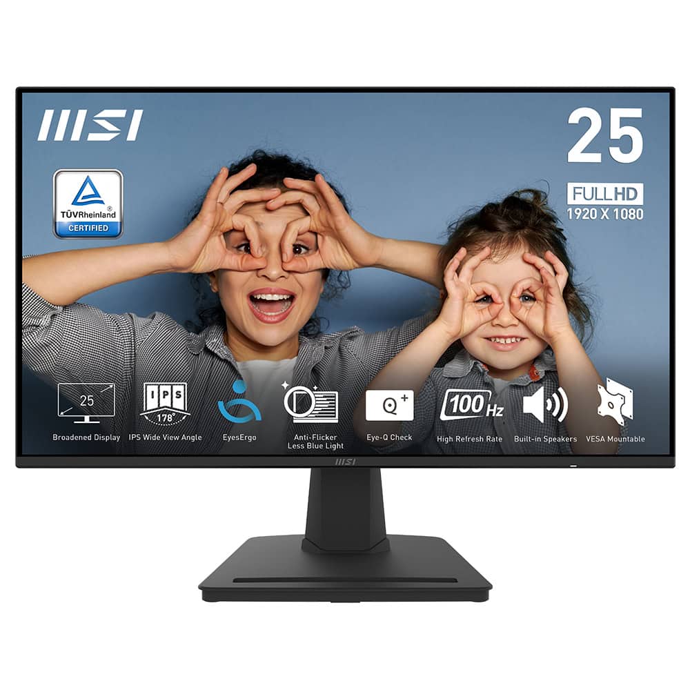 Msi Pro Mp252 24 5 Inc 100hz 1ms Full Hd Adaptive Sync Ips Monitor 1