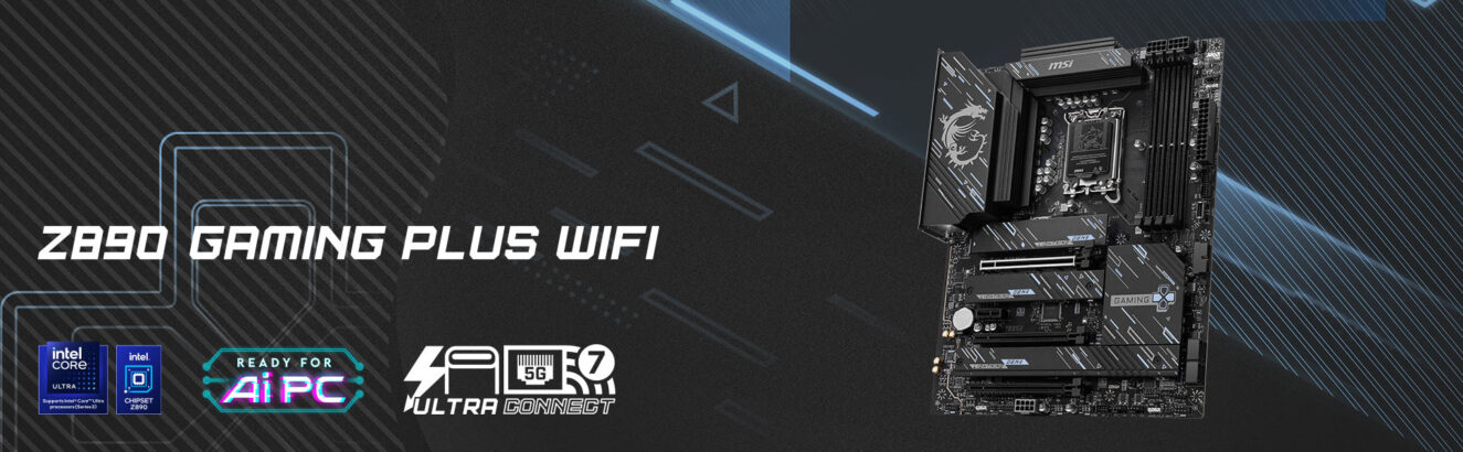 MSI Z890 GAMING PLUS WIFI Anakart – görsel 1