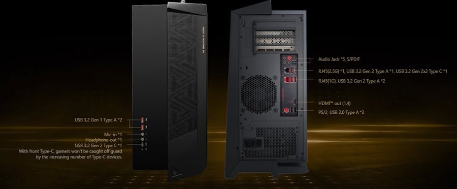 MSI MEG TRIDENT X2 13NUI-004EU Masaüstü Bilgisayar – Çok Sayıda Port
