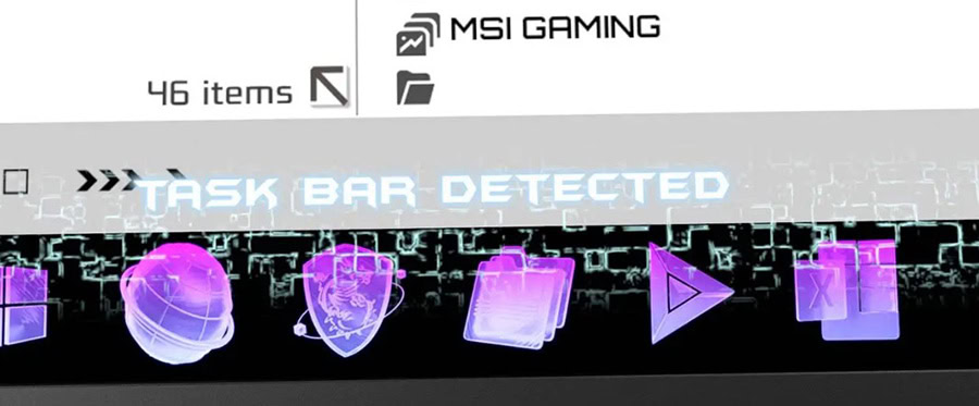 MSI MAG 321UP Gaming Monitör – Görev Çubuğu Algılama