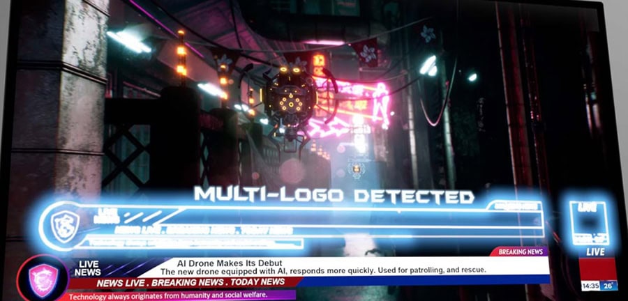 MSI MAG 321UP Gaming Monitör – Çoklu Logo Algılama