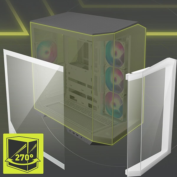 MSI MAG PANO 100R PZ White Gaming Kasa – Grafik Kartı Desteği