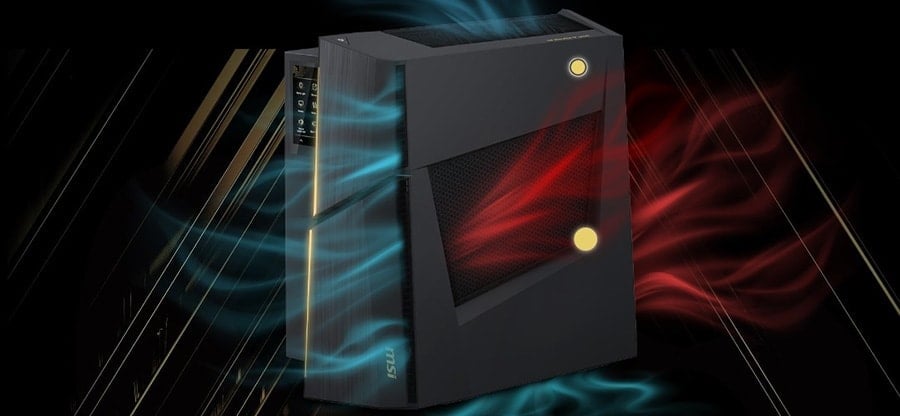 MSI MEG TRIDENT X2 13NUI-004EU Masaüstü Bilgisayar – Çabuk soğutma için tam hız. - Silent Storm Cooling 3