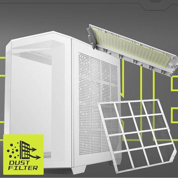 MSI MAG PANO 100R PZ White Gaming Kasa – DIY Dostu