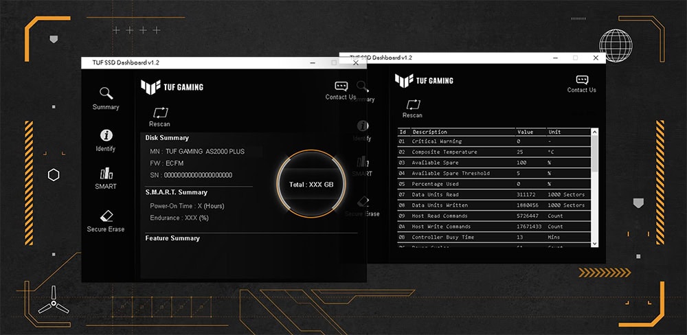ASUS TUF Gaming AS1000 PLUS 1TB Taşınabilir SSD h11