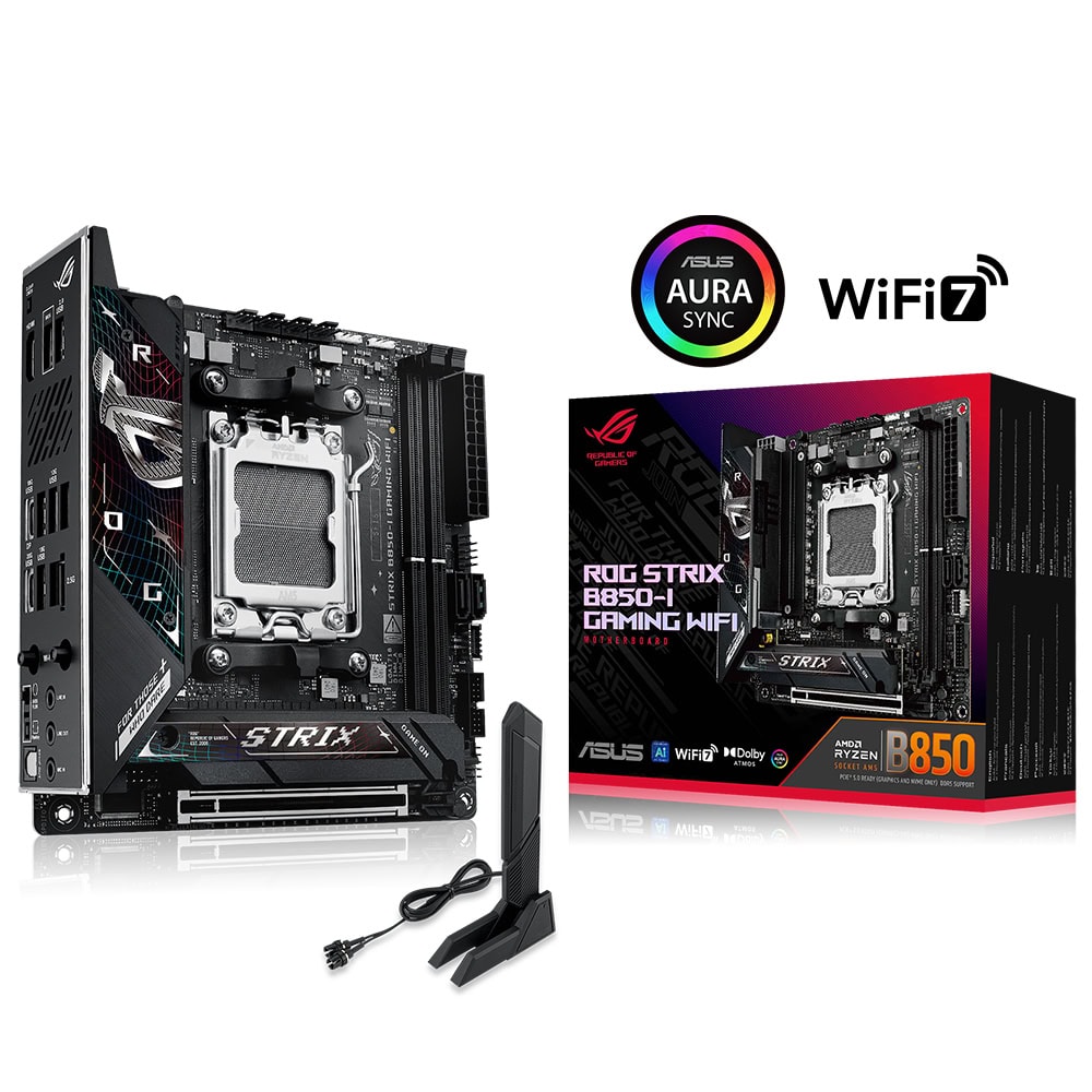 Asus Rog Strix B850 I Gaming Wifi 8400mhzoc Ddr5 Soket Am5 M 2 Hdmi Mini Itx Anakart 1