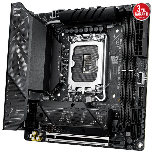 Asus Rog Strix B860 I Gaming Wifi 9066mhz Oc Ddr5 Soket Lga1851 M 2 Hdmi Dp Thunderbolt Mini Itx Anakart 3