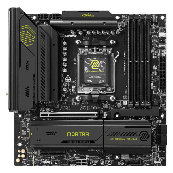 Msi Mag B850m Mortar Wifi 8200mhz (oc) Ddr5 Soket Am5 M.2 Hdmi Matx Anakart 2