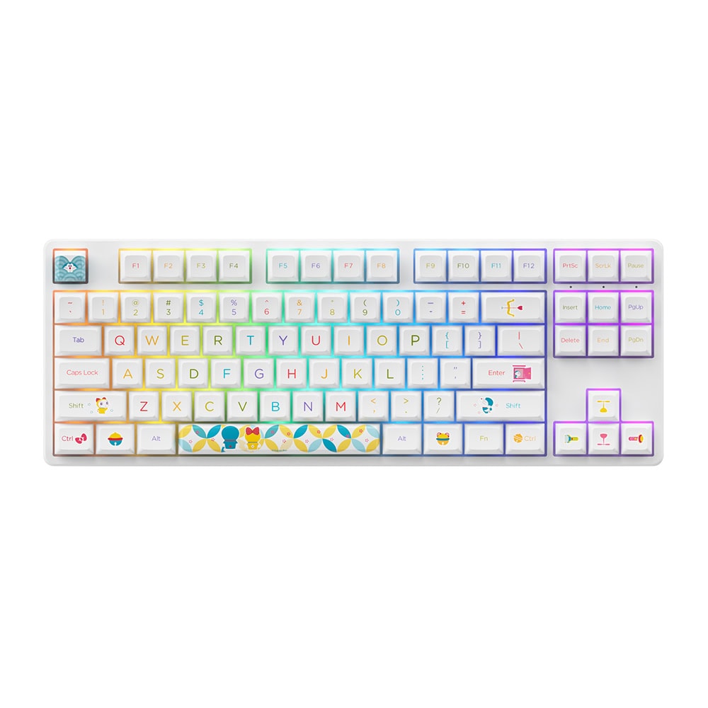 Akko Doraemon Rainbow 5087s Tkl Rgb Ingilizce Mekanik Gaming Klavye 1