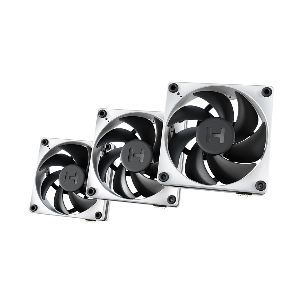 Hyte Thicc Fp12 120mm 3lu Kasa Fani Np50 Kontrolcu Fan Hyte Fp12 Bw 3np 1