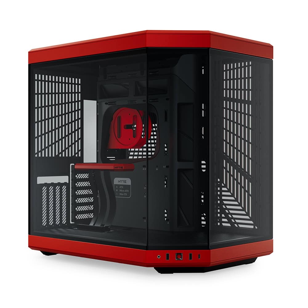 Hyte Y70 Black Cherry Temperli Cam Usb 3 2 E Atx Dual Chamber Mid Tower Gaming Kasa Cs Hyte Y70 Br 1