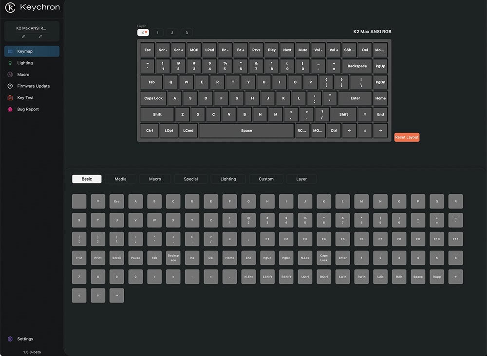 Keychron K2 Max Rgb Brown Switch Klavye H4