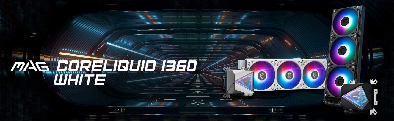 MSI MAG CoreLiquid I360 Beyaz Sıvı Soğutucu – görsel 1