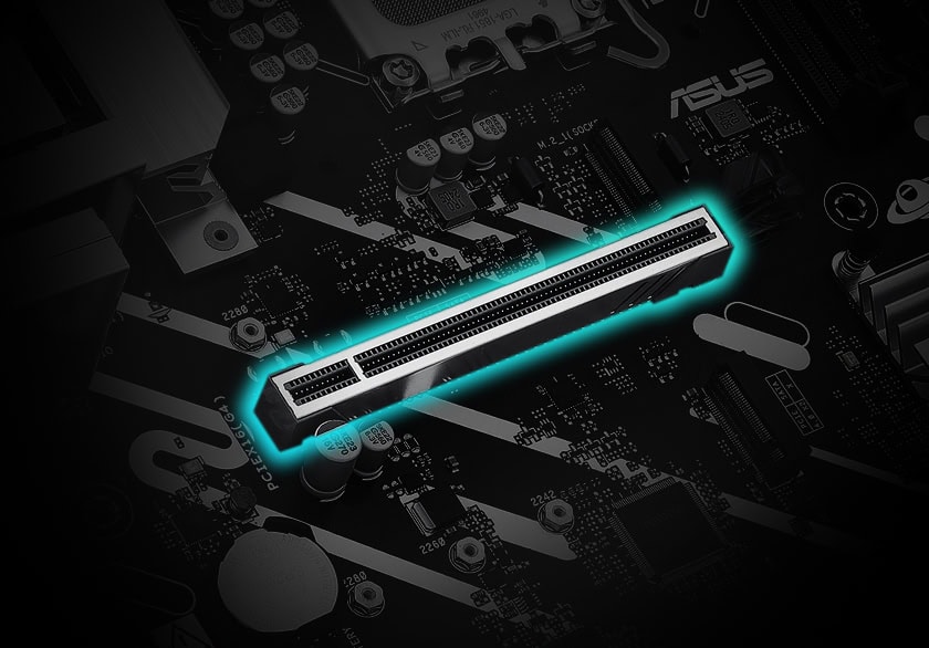 ASUS Creative Cloud ile birlikte çalışan bilgisayar ve çeşitli Adobe program ikonları, modern tasarım ve teknolojiyi yansıtıyor.