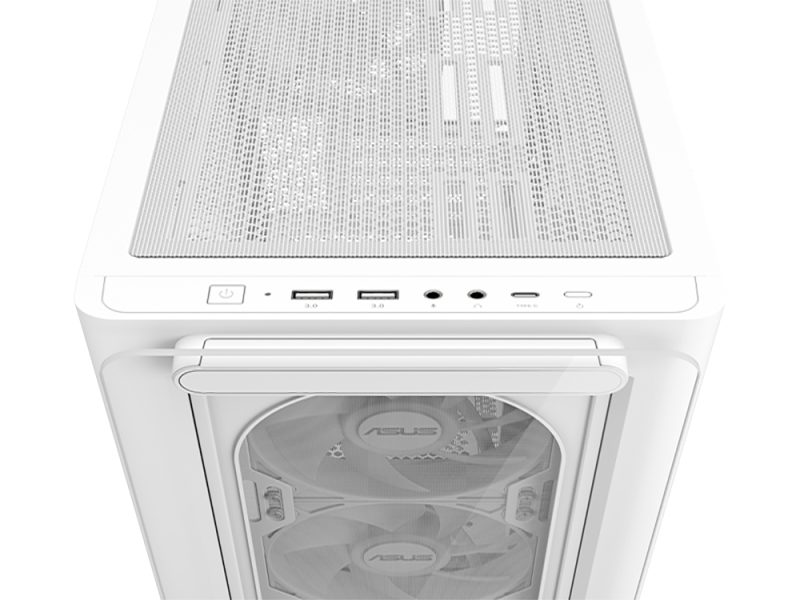 ASUS A23 PLUS Temperli Cam Beyaz Kasa ASUS A23 Plus TG ARGB Kasa h2
